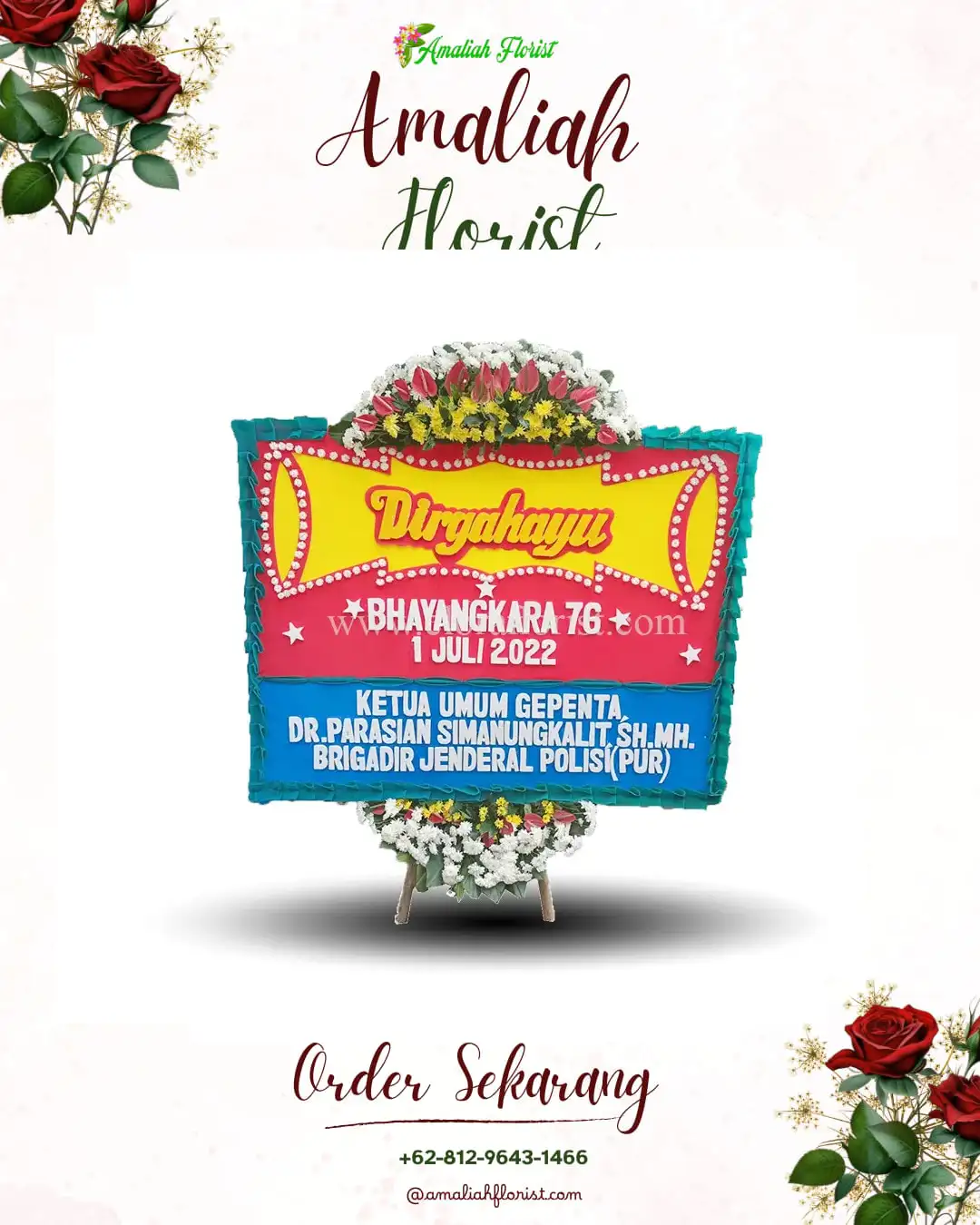 Papan Bunga HUT Ulang Tahun Cangkringturi